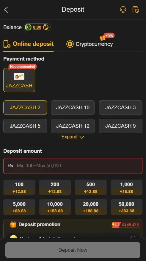deposit and claim extra