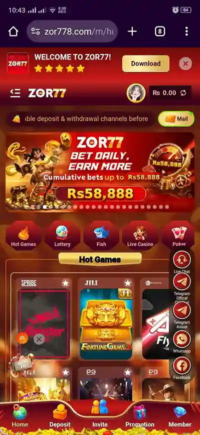 main banner image for zor 77 game