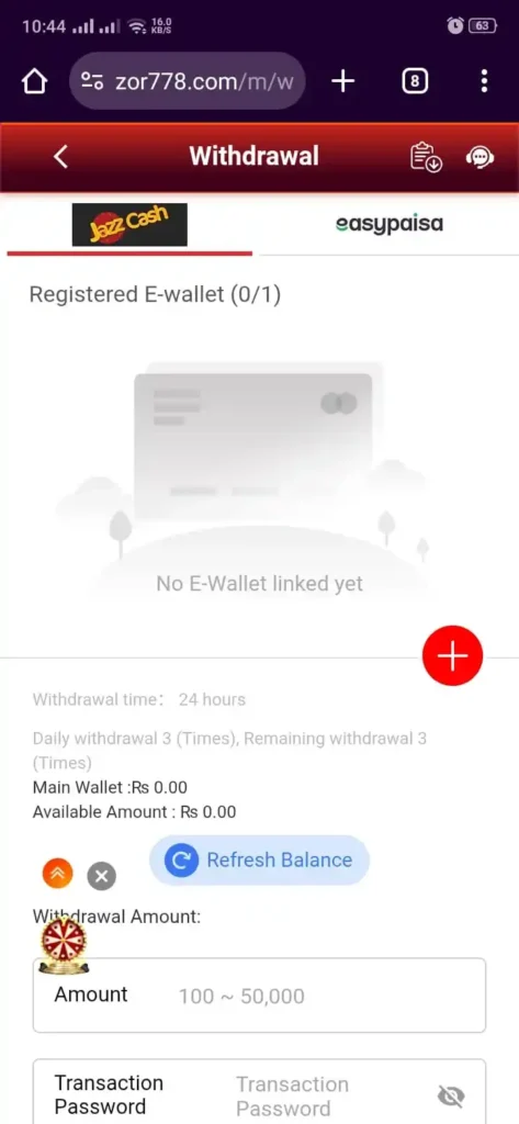 withdraw funds and enjoy
